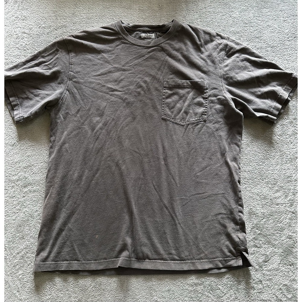 Duluth Training Co Shirt Men's Large Longtail T Gray Work Out Doors Thick - Picture 7 of 8